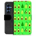 Samsung Galaxy S25 Premium Wallet Case - Avocado Pattern