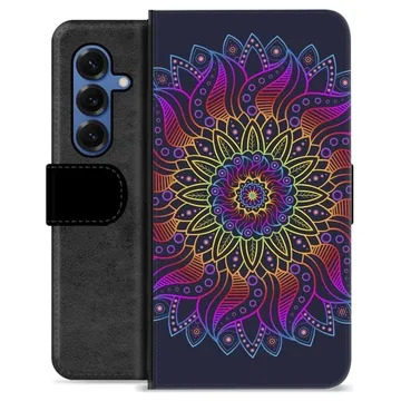 Samsung Galaxy S25 Premium Wallet Case - Colorful Mandala