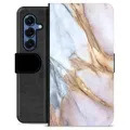 Samsung Galaxy S25 Premium Wallet Case - Elegant Marble
