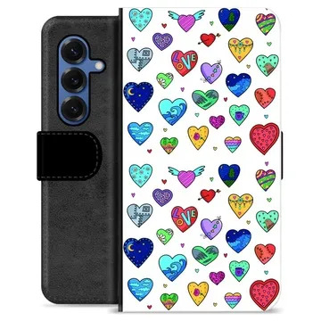 Samsung Galaxy S25 Premium Wallet Case - Hearts
