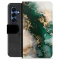Samsung Galaxy S25 Premium Wallet Case - Jade Marble