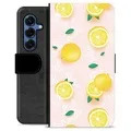 Samsung Galaxy S25 Premium Wallet Case - Lemon Pattern