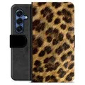 Samsung Galaxy S25 Premium Wallet Case - Leopard