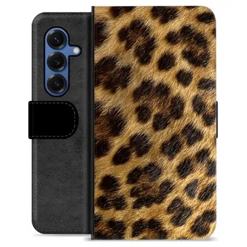 Samsung Galaxy S25 Premium Wallet Case - Leopard