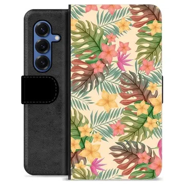 Samsung Galaxy S25 Premium Wallet Case - Pink Flowers