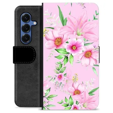 Samsung Galaxy S25 Premium Wallet Case - Watercolor Flowers