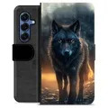 Samsung Galaxy S25 Premium Wallet Case - Wolf