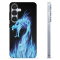 Samsung Galaxy S25 TPU Case - Blue Fire Dragon