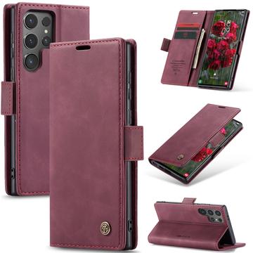 Samsung Galaxy S25 Ultra Caseme 013 Series Wallet Case - Wine Red
