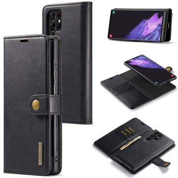 Samsung Galaxy S25 Ultra DG.Ming Detachable Wallet Leather Case - Black