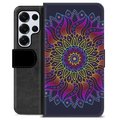 Samsung Galaxy S25 Ultra Premium Wallet Case - Colorful Mandala
