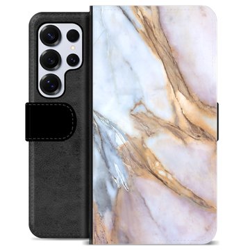 Samsung Galaxy S25 Ultra Premium Wallet Case - Elegant Marble
