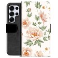 Samsung Galaxy S25 Ultra Premium Wallet Case - Floral