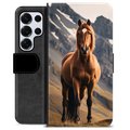 Samsung Galaxy S25 Ultra Premium Wallet Case - Horse