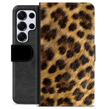 Samsung Galaxy S25 Ultra Premium Wallet Case - Leopard