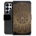 Samsung Galaxy S25 Ultra Premium Wallet Case - Mandala