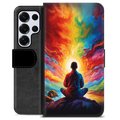 Samsung Galaxy S25 Ultra Premium Wallet Case - Meditation