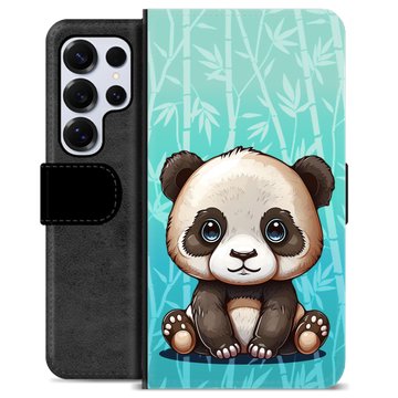 Samsung Galaxy S25 Ultra Premium Wallet Case - Panda