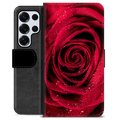 Samsung Galaxy S25 Ultra Premium Wallet Case - Rose