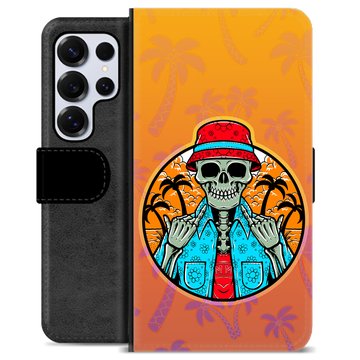 Samsung Galaxy S25 Ultra Premium Wallet Case - Skeleton Summer