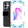 Samsung Galaxy S25 Ultra Premium Wallet Case - Unicorn