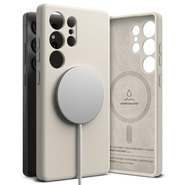 Samsung Galaxy S25 Ultra Ringke Liquid Silicone MagSafe Case - Stone