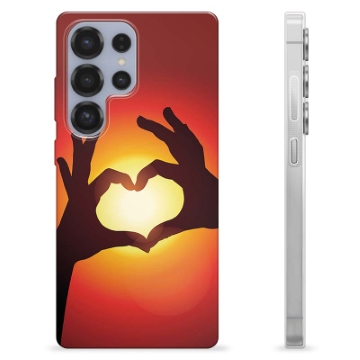 Samsung Galaxy S25 Ultra TPU Case - Heart Silhouette