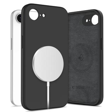 iPhone 16e Tech-Protect Liquid Silicone Case - MagSafe Compatible - Black