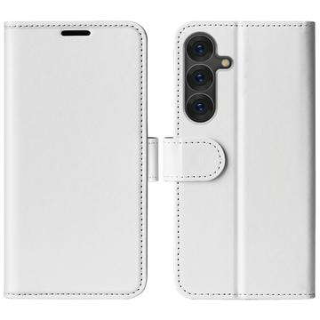 Samsung Galaxy S25 Wallet Case with Magnetic Closure - White
