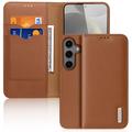Samsung Galaxy S25+ Dux Ducis Hivo Wallet Leather Case - Brown