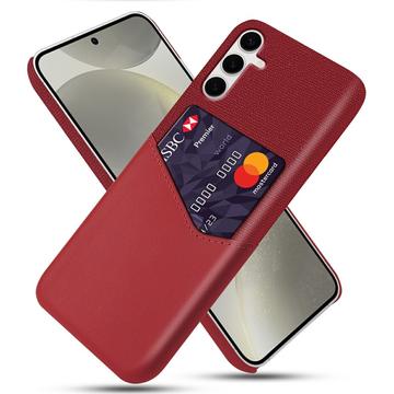 Samsung Galaxy S25+ KSQ Case with Card Pocket - Red