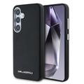 Samsung Galaxy S25+ Karl Lagerfeld Saffiano Metal Logo Case - Black