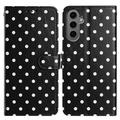 Samsung Galaxy S25+ Polka Dot Pattern Wallet Case