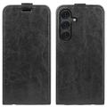 Samsung Galaxy S25+ Vertical Flip Case with Card Slot - Black