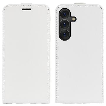 Samsung Galaxy S25+ Vertical Flip Case with Card Slot - White