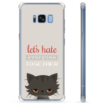 Samsung Galaxy S8 Hybrid Case - Angry Cat