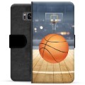 Samsung Galaxy S8 Premium Wallet Case - Basketball