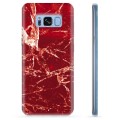 Samsung Galaxy S8 TPU Case - Red Marble