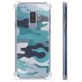 Samsung Galaxy S9+ Hybrid Case - Blue Camouflage