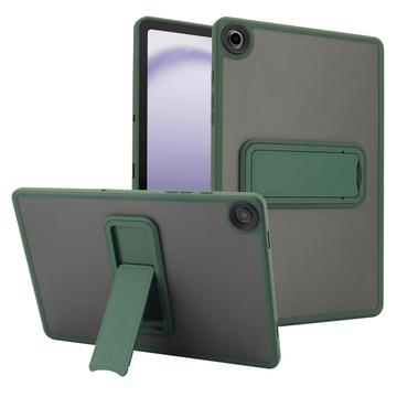Samsung Galaxy Tab A9+ Shockproof Hybrid Case with Kickstand - Green