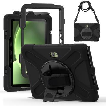 Samsung Galaxy Tab Active5 Pro Heavy Duty 360 Case with Hand Strap - Black