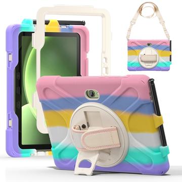 Samsung Galaxy Tab Active5 Pro Heavy Duty 360 Case with Hand Strap - Colorful