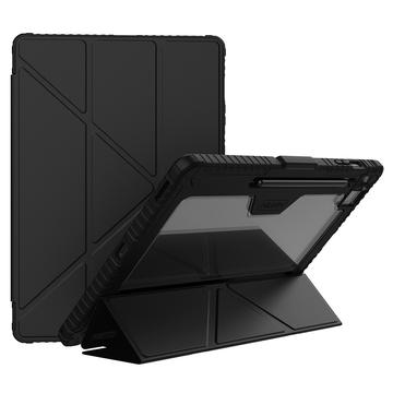 Samsung Galaxy Tab S10 FE+ Nillkin Bumper Smart Folio Case - Black / Transparent