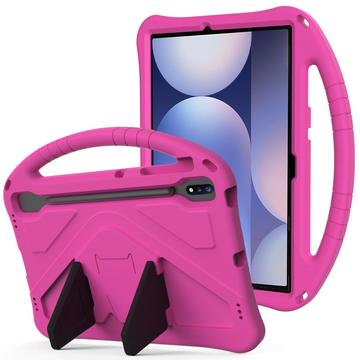 Samsung Galaxy Tab S10+ Kids Carrying Shockproof Case - Hot Pink