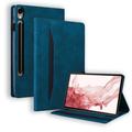 Samsung Galaxy Tab S11/S10 Lite/S10 FE/S9 FE/S9/S8/S7 Business Style Folio Case - Blue