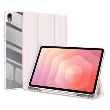 Samsung Galaxy Tab S11 Dux Ducis Toby Tri-Fold Smart Folio Case - Light Pink