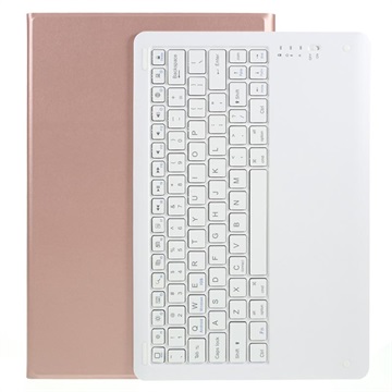 Samsung Galaxy Tab S7+ Bluetooth Keyboard Case - Rose Gold