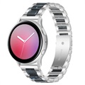 Samsung Galaxy Watch4/Watch4 Classic/Watch5 Stainless Steel Strap - Dark Blue / Silver