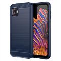 Samsung Galaxy Xcover6 Pro Brushed TPU Cover - Carbon Fiber