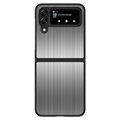 Samsung Galaxy Z Flip4 Stainless Steel Hybrid Case - Black